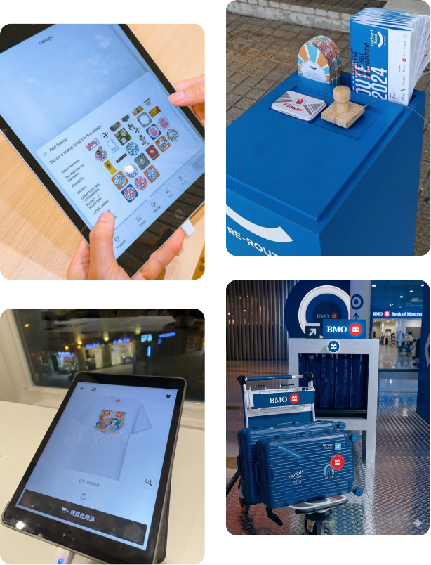 BMO boarding pass and sticker pack concept