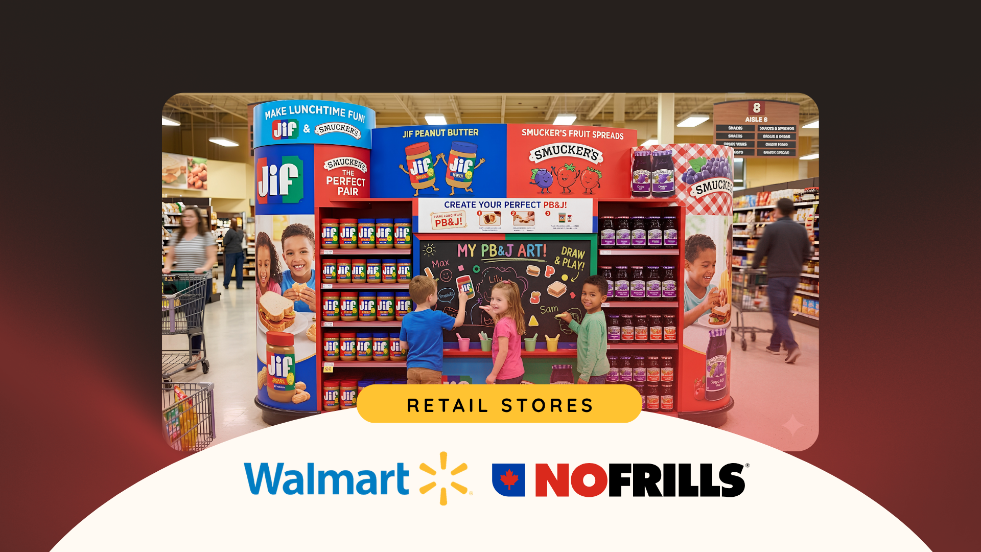 Retail display concept for Jif and Smucker's Story Jar Contest