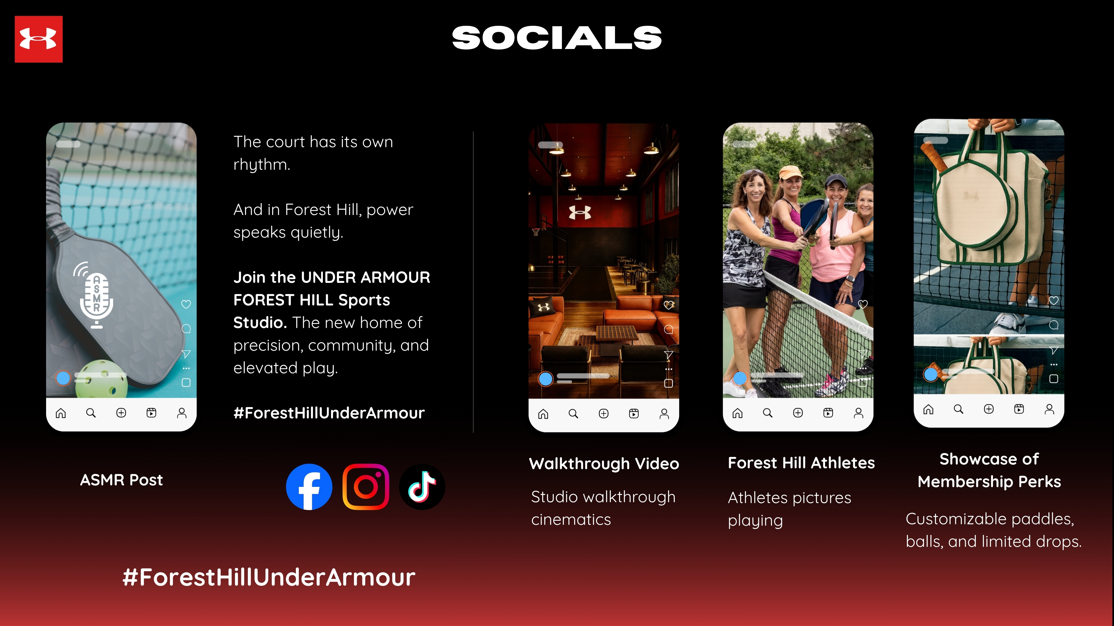 Under Armour Forest Hill social content direction